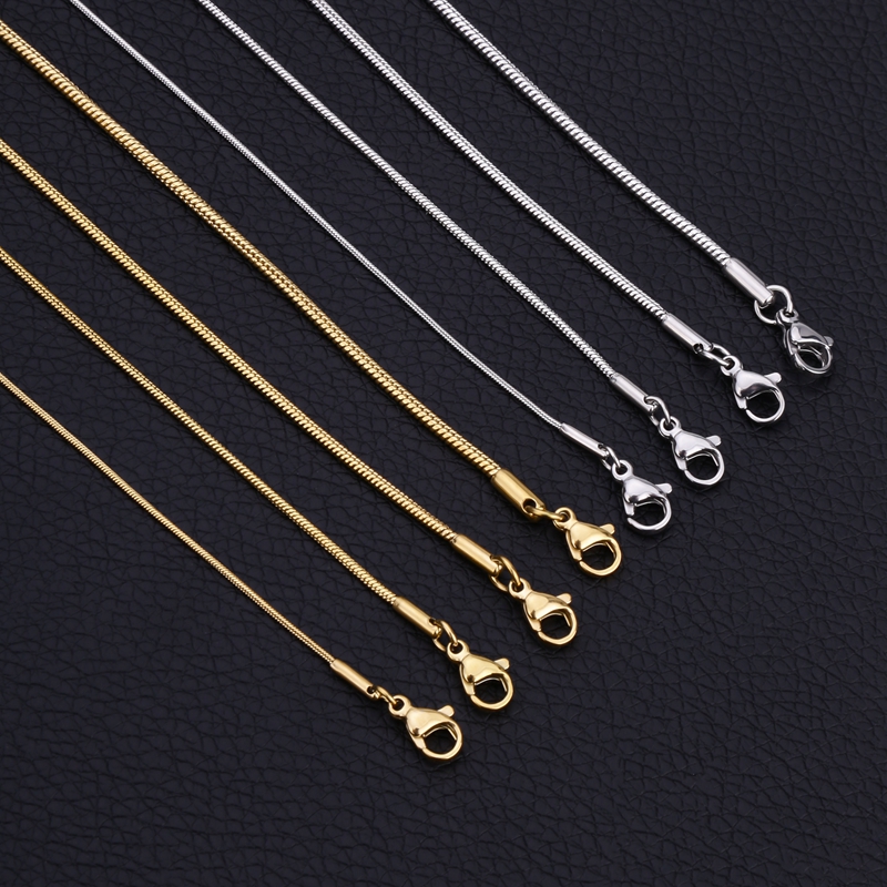 Lobster Clasp Silver - 925 prata esterlina cobra corrente colar