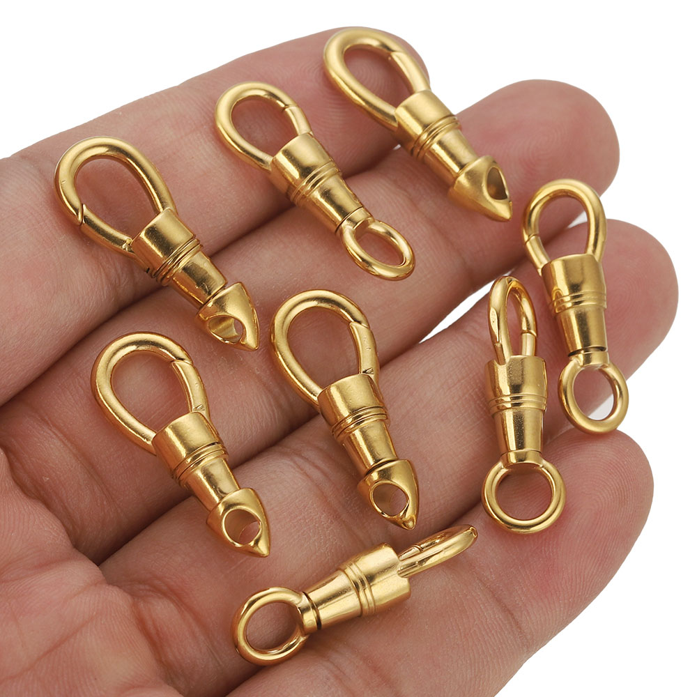 Lobster Clasp Silver - 2 pçs/lote saco de aço inoxidável