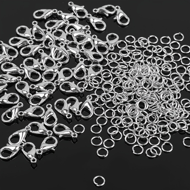 Jewelry Making Jump Rings - 1/2/300 peças de Fechos Lagosta e