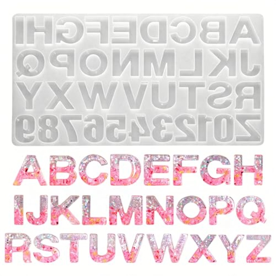 Jewelry Making For Beginners - Moldes de Silicone para Letras para