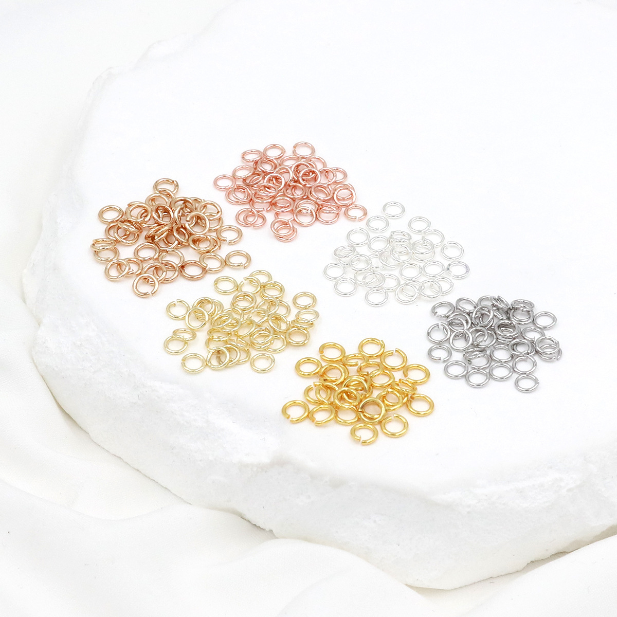 Jewelry Making Jump Rings - Pacote de Argolas Abertas de Prata