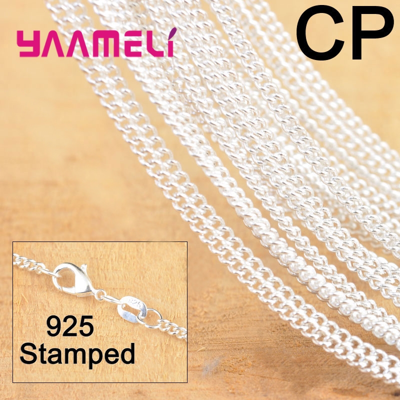 Lobster Clasp Silver - 10 pçs venda quente 18 Polegada