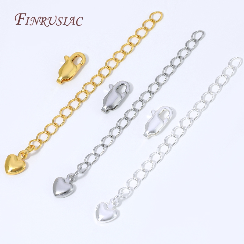 Lobster Clasp Silver - Corrente Extensora Banhada a Ouro 18K