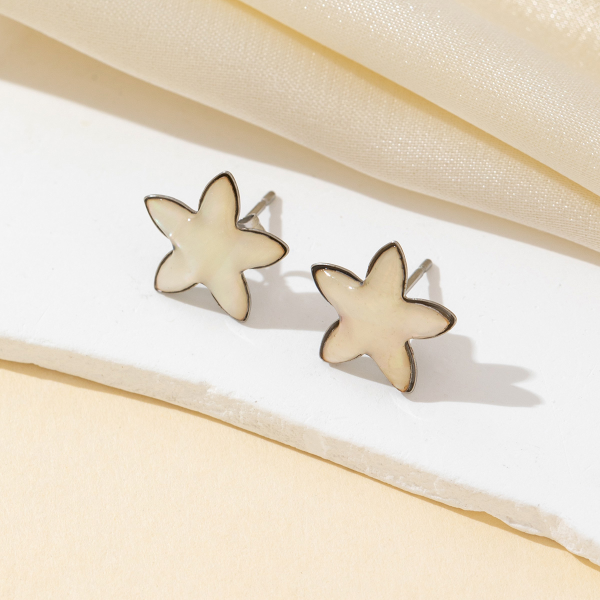Jewelry Making Place - 2 pçs concha natural branco pentagrama