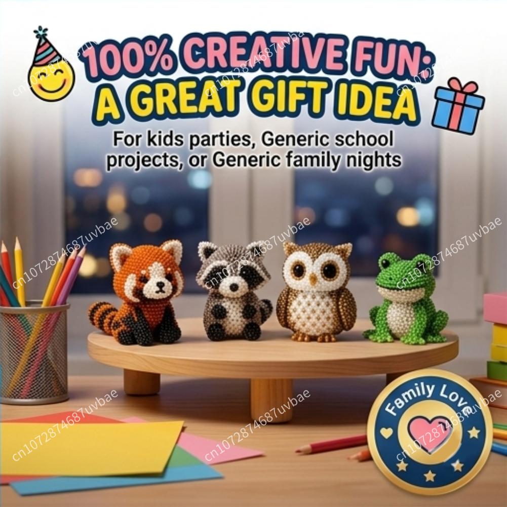Jewelry Making Kit For Kids - Conjunto de Artesanato com Miçangas 3D
