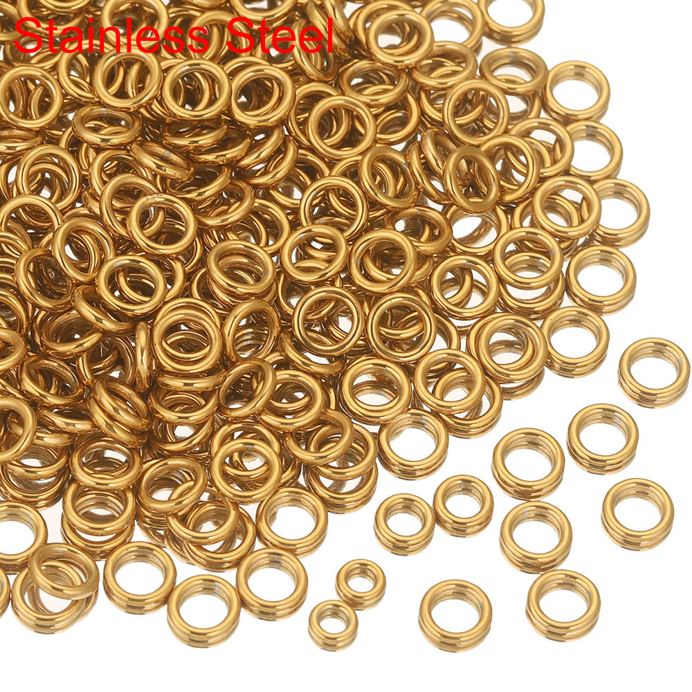Jewelry Making Jump Rings - Anéis de salto fechados de aço