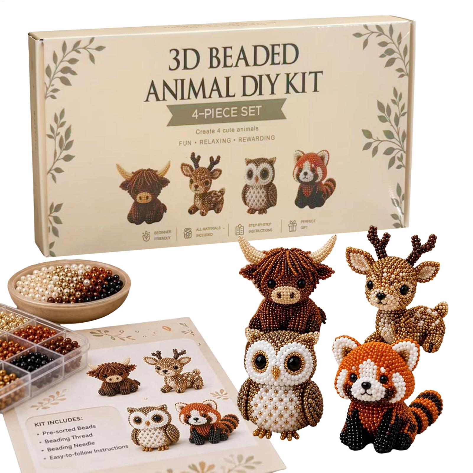 Jewelry Making For Beginners - Kit DIY de Animais 3D com