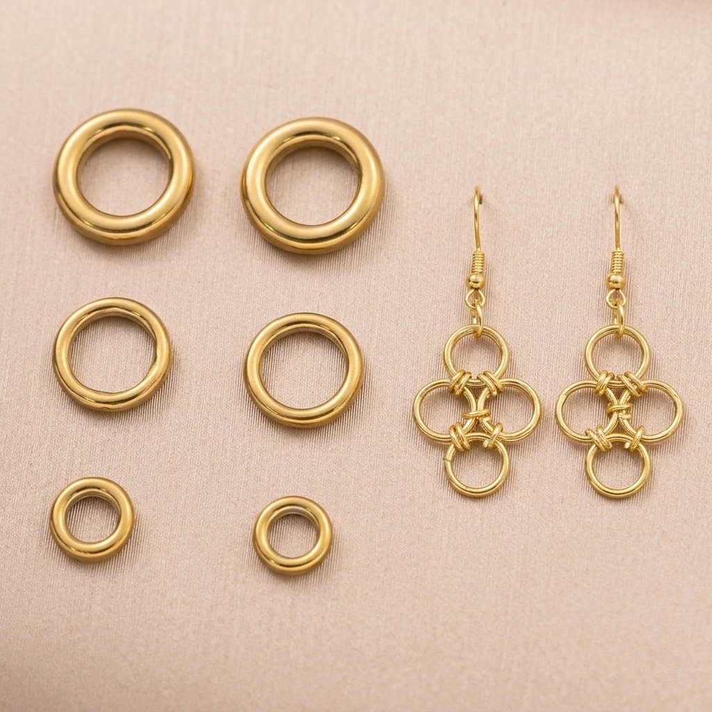 Jewelry Making Jump Rings - 20 peças de argolas redondas fechadas