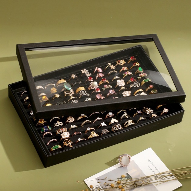 Jewelry Making Organizer Box - Caixa de armazenamento de joias preta