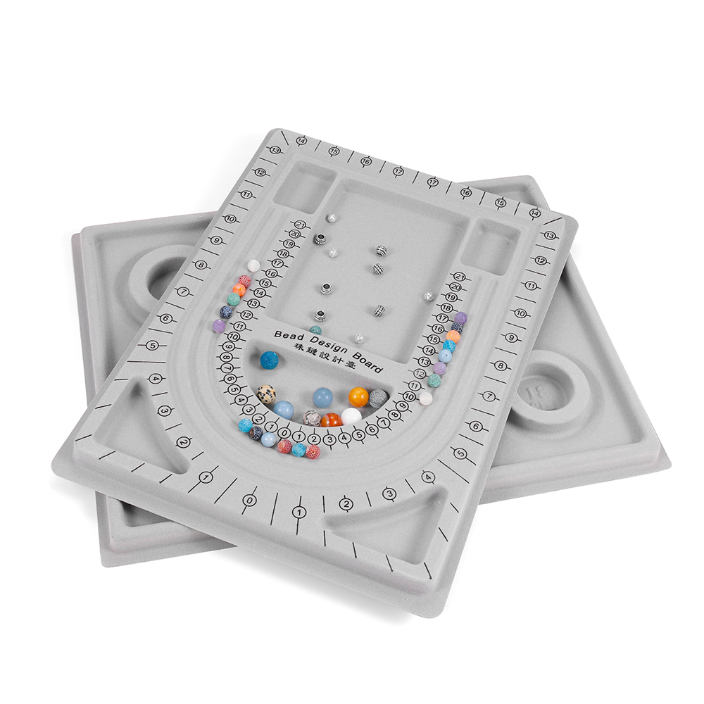 Jewelry Making Place - Grey Flocked Bead Board Bracelet, Beading