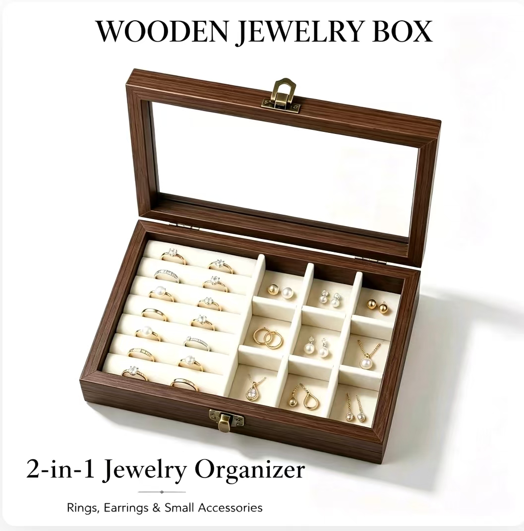 Jewelry Making Organizer Box - Organizador de Joias de Veludo com