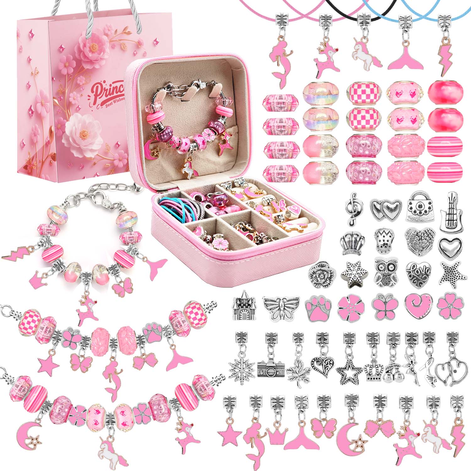 Jewelry Making Box - Conjunto de Joias com 68 Peças