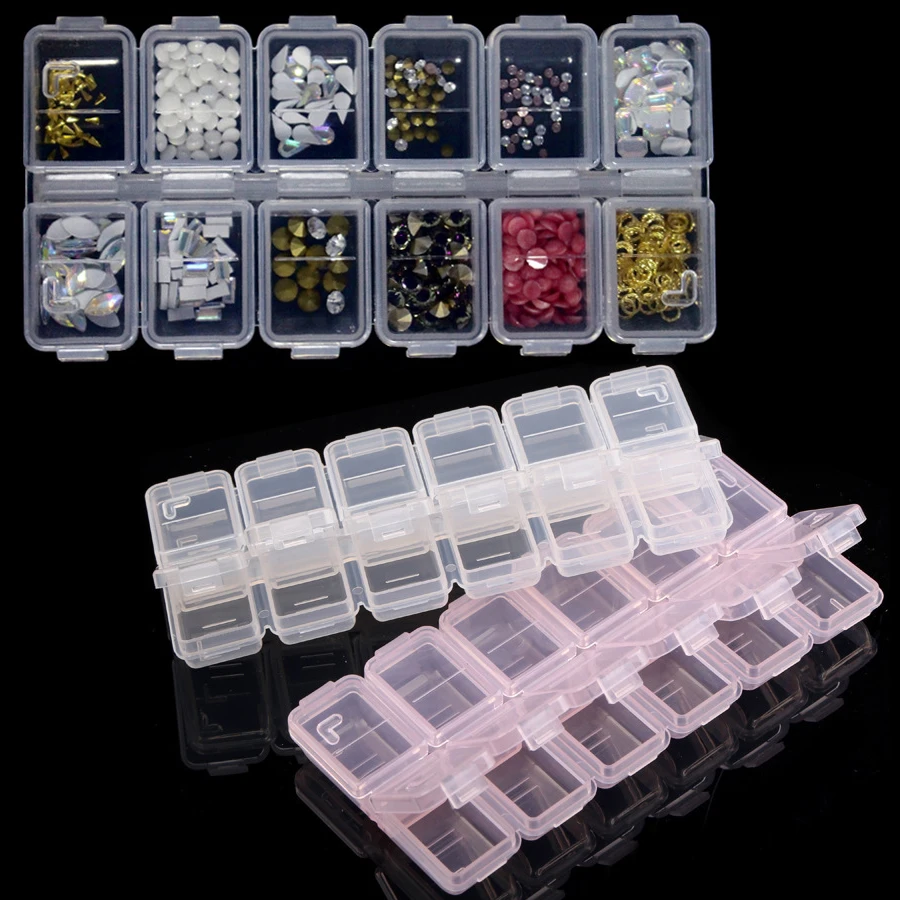 Jewelry Making Organizer Box - Caixa Organizadora de Plástico com 12