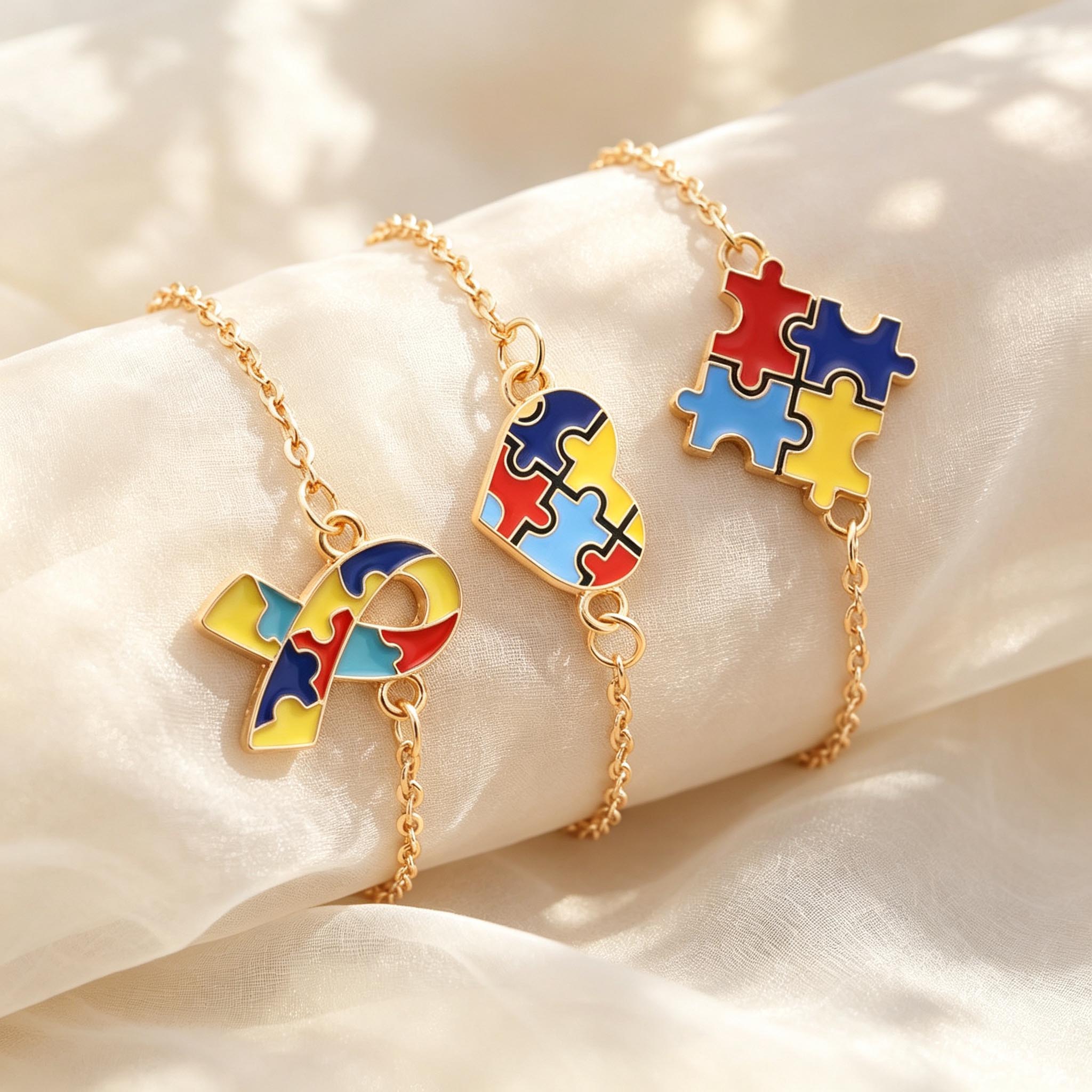 Jewelry Making Game - Conjunto de 3 Pulseiras de Alerta