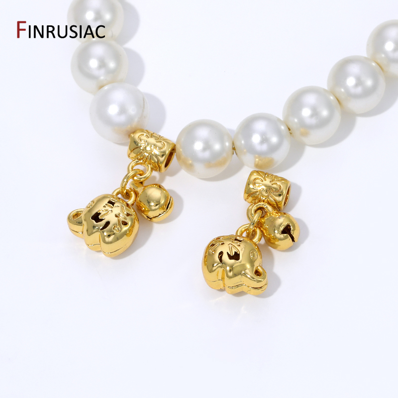 Jewelry Making Charms - Pingentes de latão banhados a ouro