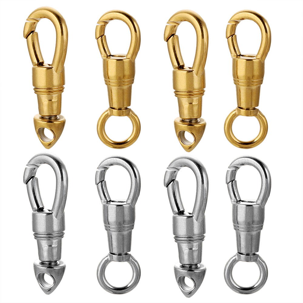 2 pçs/lote saco de aço inoxidá - Lobster Clasp Silver avaliação e preço