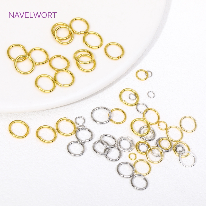 Anel dividido banhado a ouro 1 - Jewelry Making Jump Rings avaliação e preço