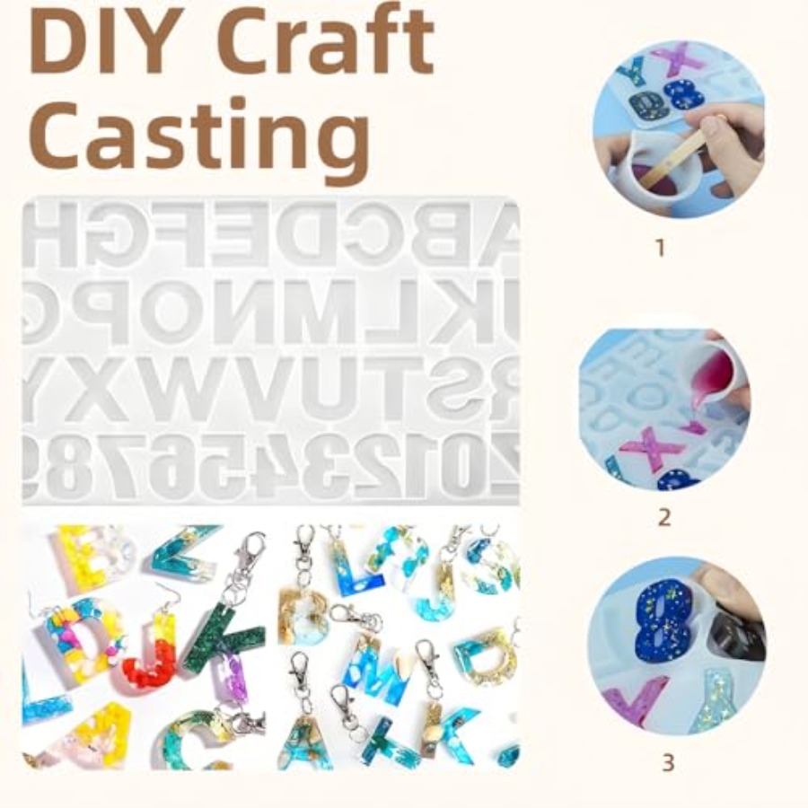 Moldes de Silicone para Letras - Jewelry Making For Beginners avaliação e preço