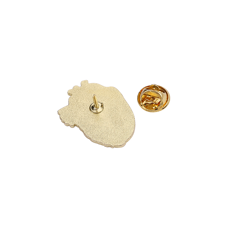Coração forma esmalte pino noi - Jewelry Making Game avaliação e preço