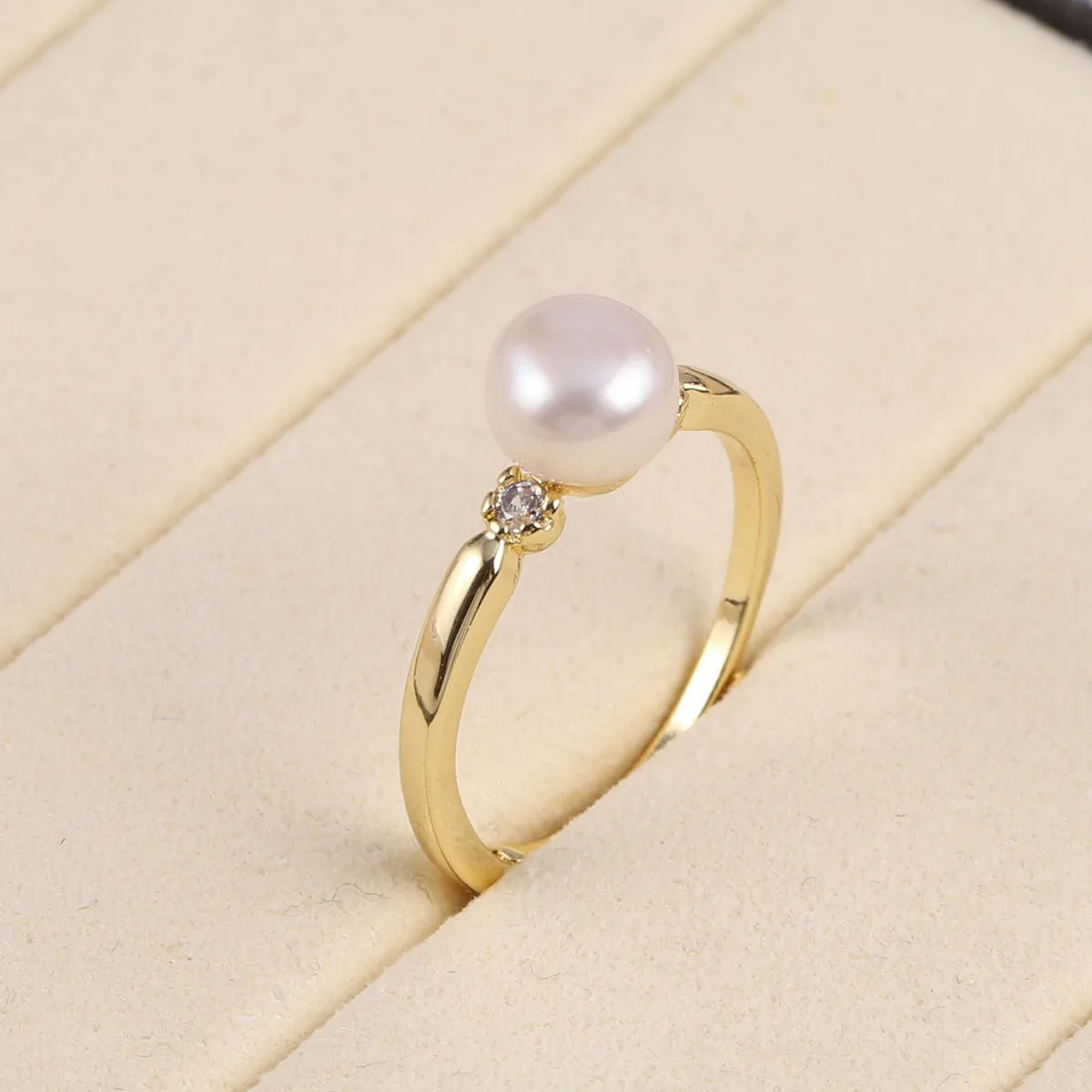 Anéis de pérolas naturais de á - Ring Blank Adjustable avaliação e preço