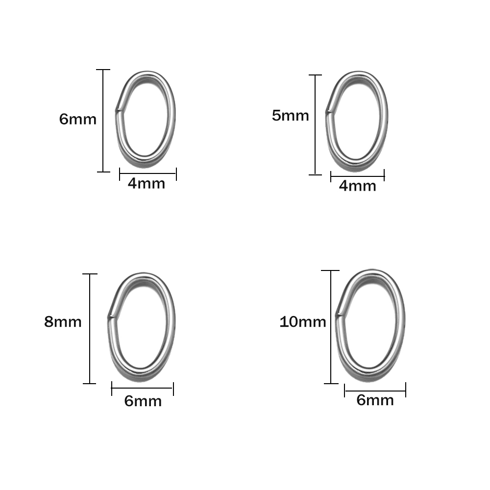 50 peças 3 cores de aço inoxid - Jewelry Making Jump Rings avaliação e preço
