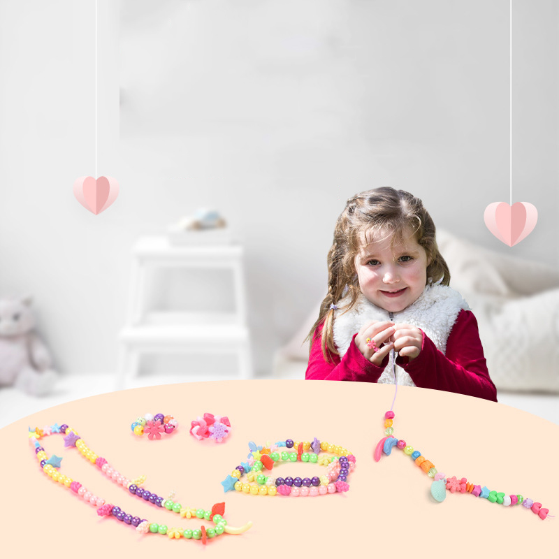 Meninas diy conjunto de contas - Jewelry Making Kit For Kids avaliação e preço