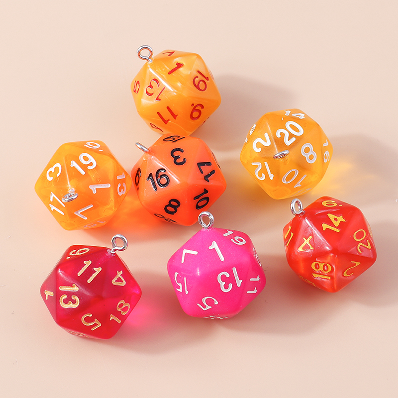 Conjunto de 5 Dados Acrílicos  - Jewelry Making Game avaliação e preço