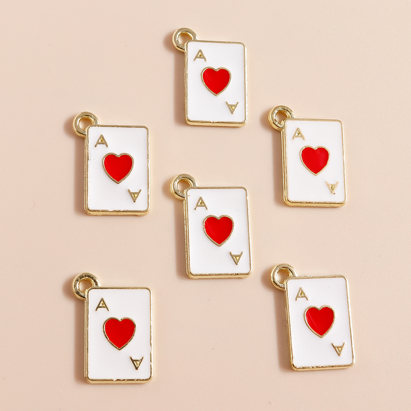 10 pçs jogo de pôquer ace broa - Jewelry Making Game avaliação e preço