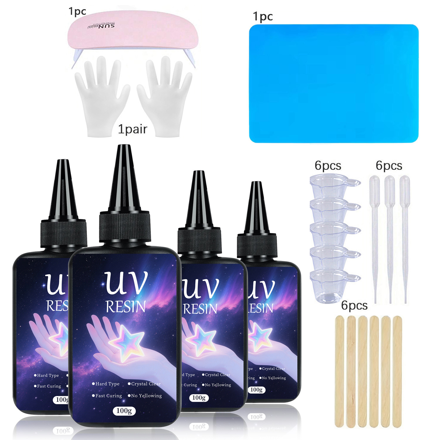 Kit de resina UV com ferrament - Jewelry Making For Beginners avaliação e preço