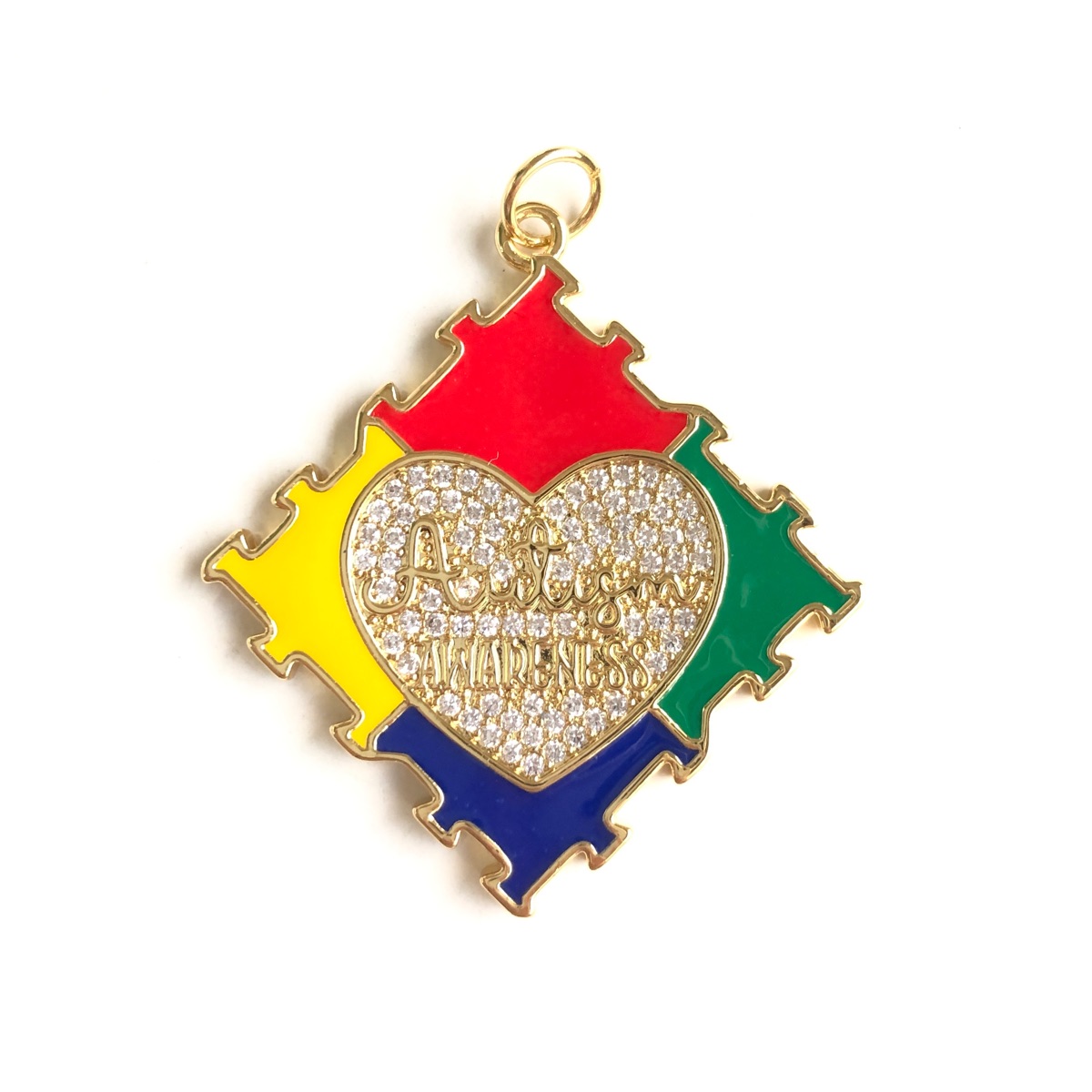 Zirconia Pave Esmalte Pingente - Jewelry Making Game avaliação e preço