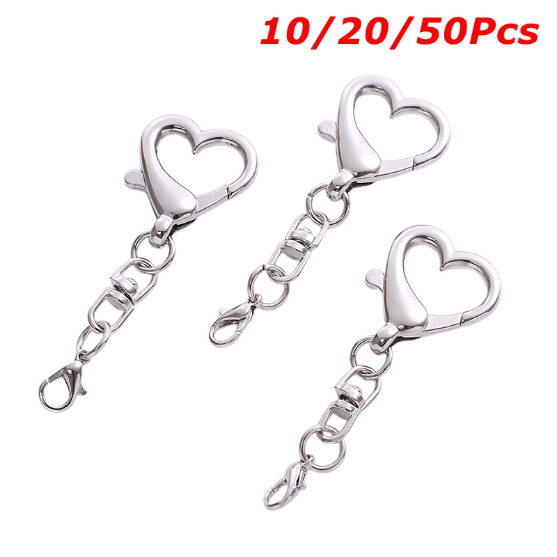10/20/50 peças liga exclusiva  - Lobster Clasp Silver avaliação e preço