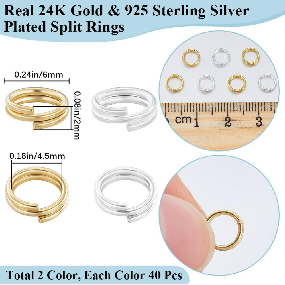1 caixa 80 peças anel de salto - Jewelry Making Box avaliação e preço