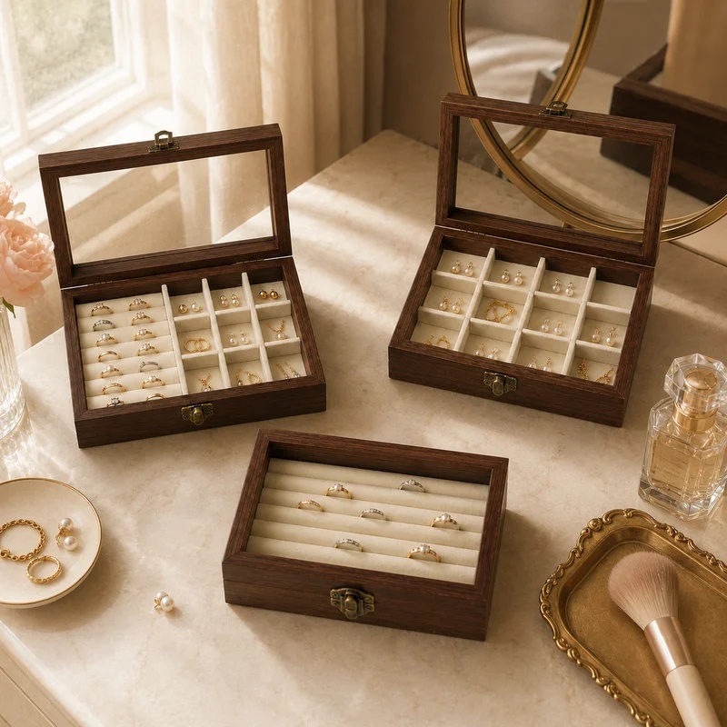 Organizador de Joias de Veludo - Jewelry Making Organizer Box avaliação e preço