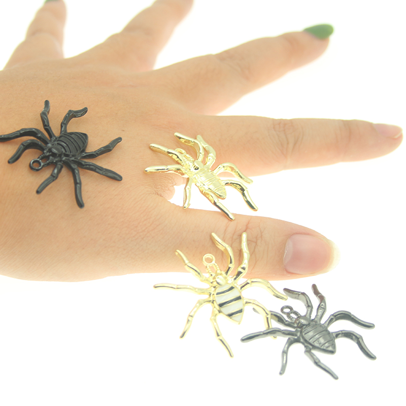 10 pçs/lote 35*37mm Aranha Enc - Jewelry Making Paris avaliação e preço
