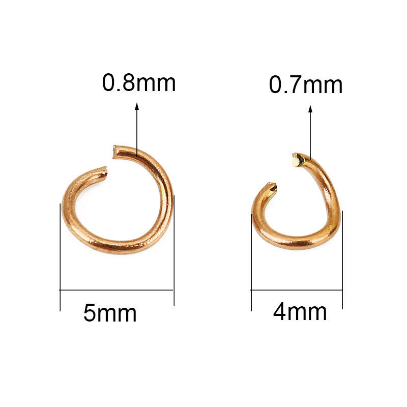 100 peças de argolas abertas d - Jewelry Making Jump Rings avaliação e preço