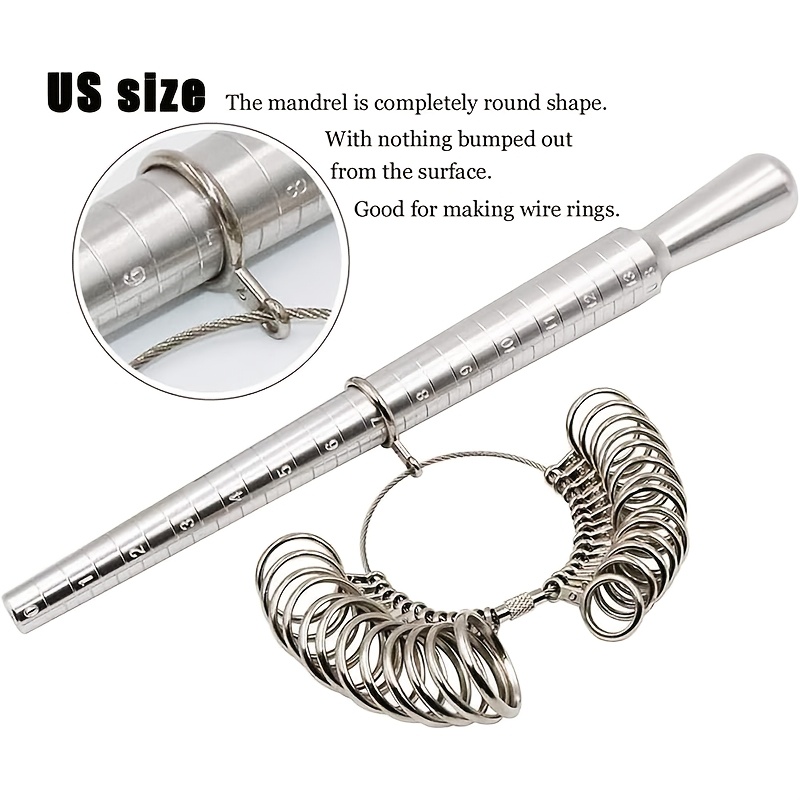 Kit de mandril medidor de anel - Jewelry Making For Beginners avaliação e preço