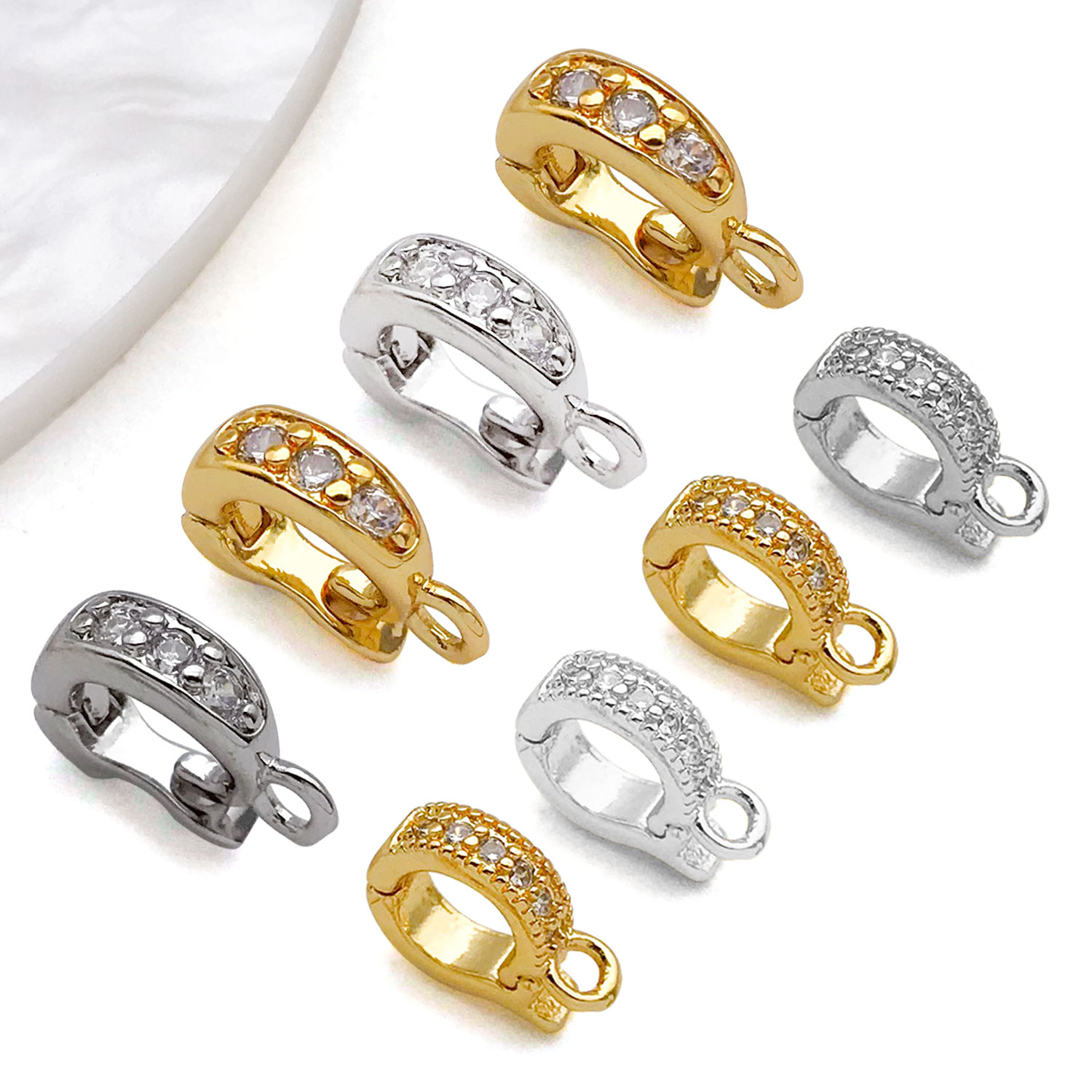 5 pçs 18k real banhado a ouro  - Jewelry Making Charms avaliação e preço