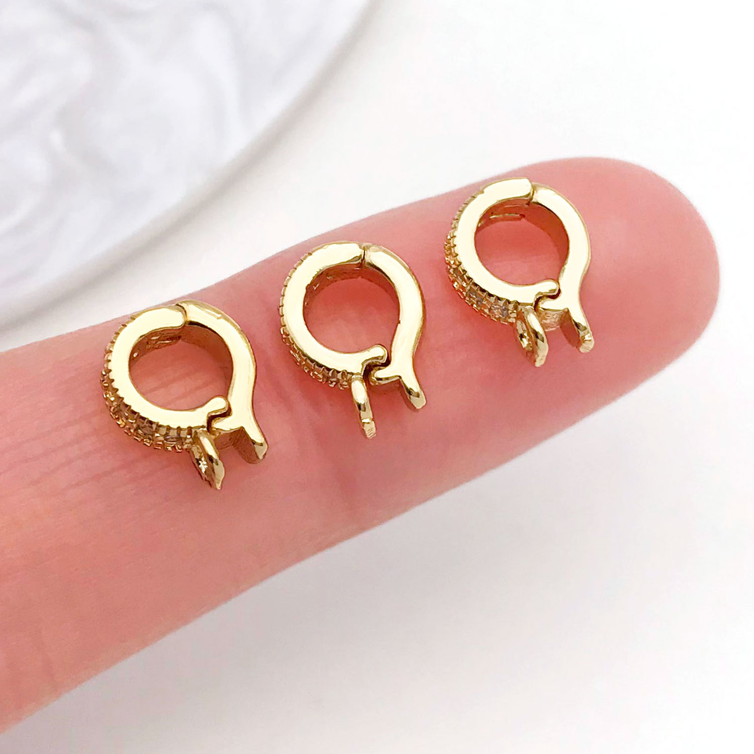 5 pçs 18k real banhado a ouro  - Jewelry Making Charms avaliação e preço