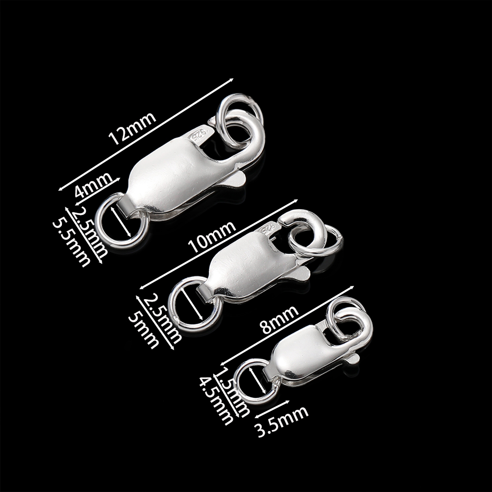 2 Peças de Fechos Lagosta em P - Lobster Clasp Silver avaliação e preço