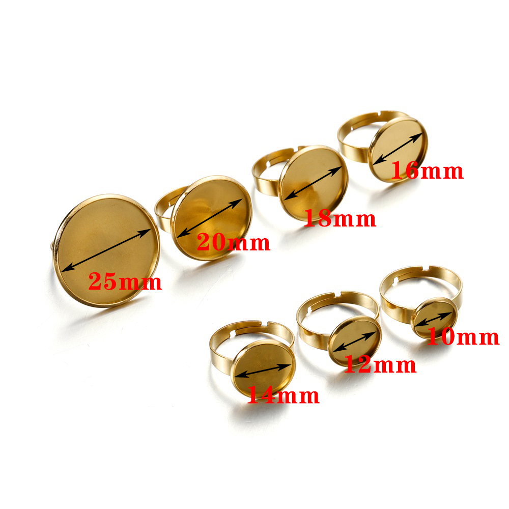10 Peças de Base de Anel Ajust - Ring Blank Adjustable avaliação e preço