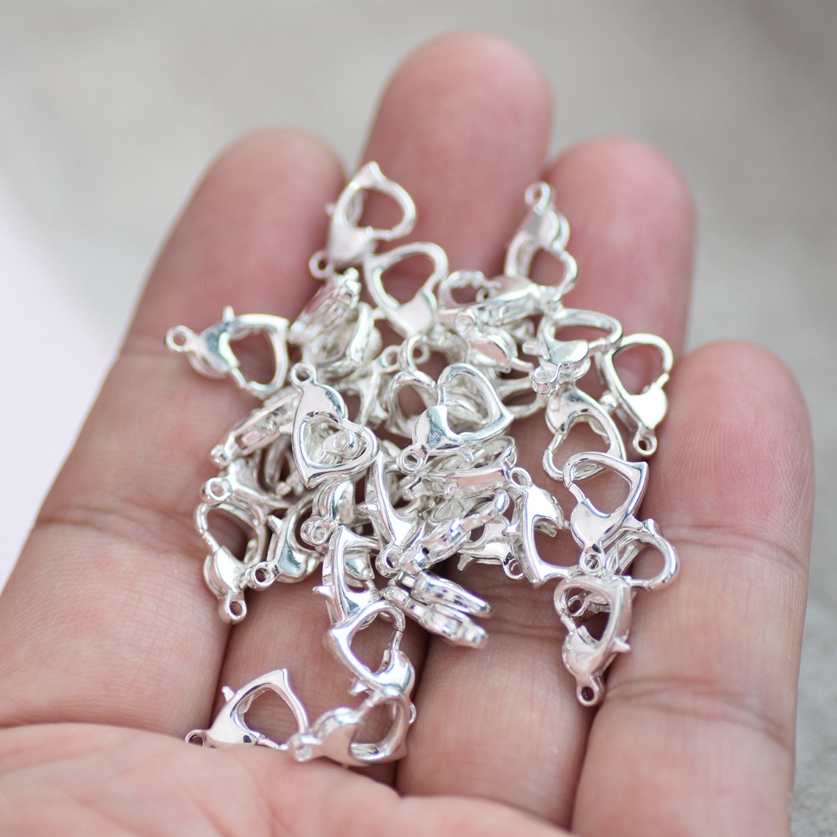 30 pces 12x8mm ouro/prata/bron - Lobster Clasp Silver avaliação e preço