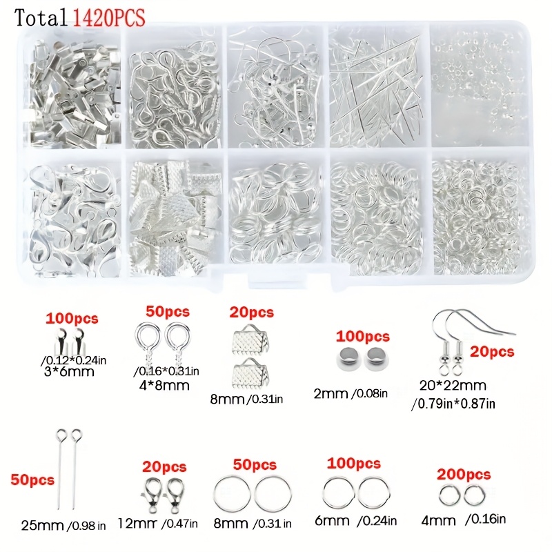 Kit de 1420 Peças para Fabrica - Jewelry Making Jump Rings avaliação e preço