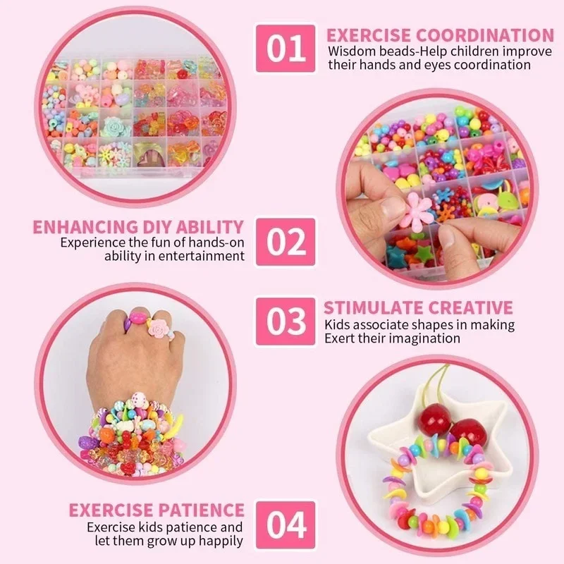 Kit DIY para fazer jóias para  - Jewelry Making Kit For Kids avaliação e preço